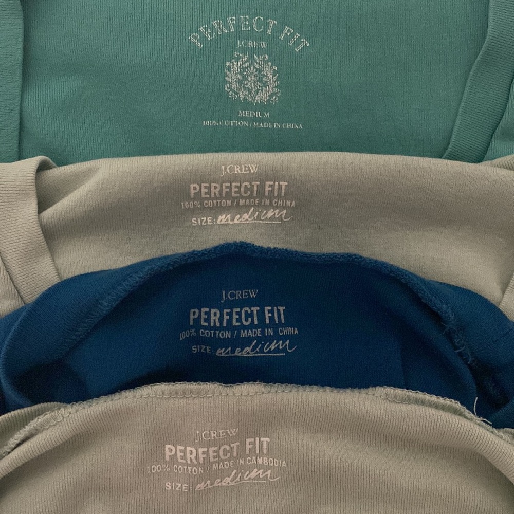 Lot of J. Crew Perfect Fit Tees - Picture 5 of 5